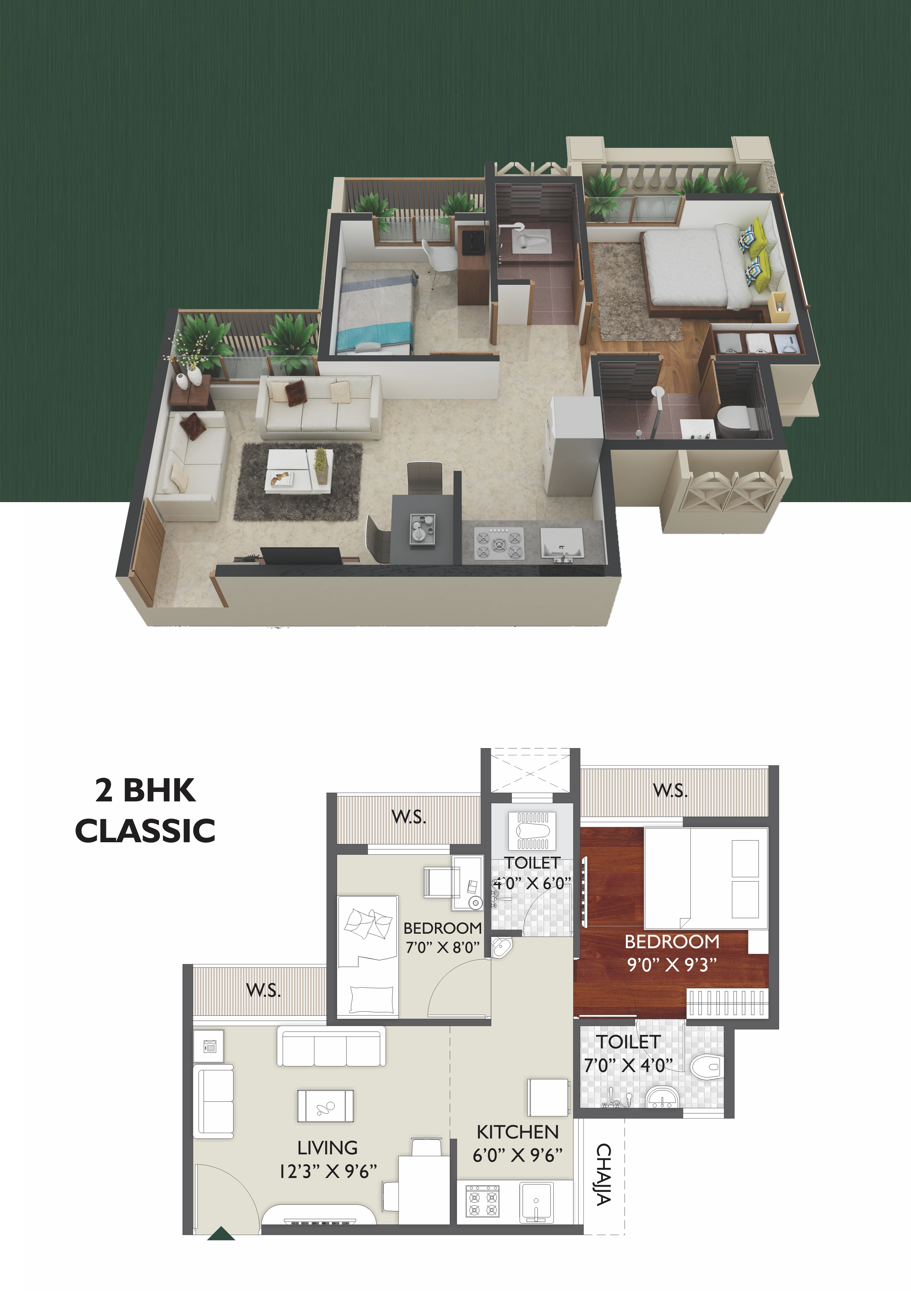 2 BHK Classic